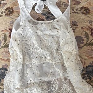 Abercrombie & Fitch White Lace Blouse